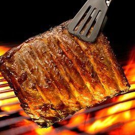 Image of pork on the grill.