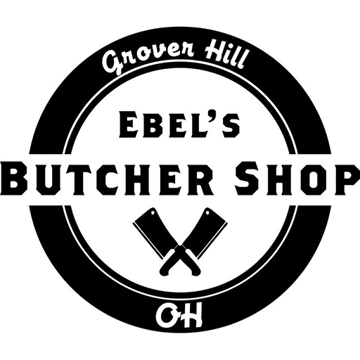 Ebel's Butcher Shop logo.